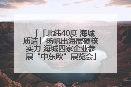 「北纬40度 海城质造」扬帆出海展硬核实力 海城四家企业参展“中东欧”展览会