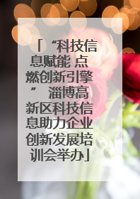 “科技信息赋能 点燃创新引擎” 淄博高新区科技信息助力企业创新发展培训会举办