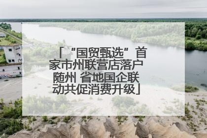 “国贸甄选”首家市州联营店落户随州 省地国企联动共促消费升级