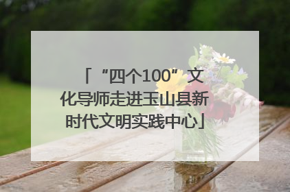 “四个100”文化导师走进玉山县新时代文明实践中心