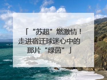 “苏超”燃激情！走进宿迁球迷心中的那片“绿茵”