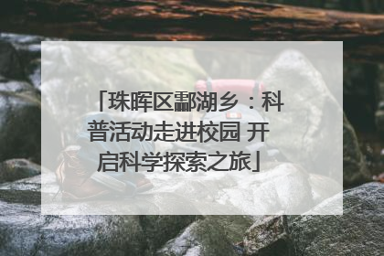 珠晖区酃湖乡：科普活动走进校园 开启科学探索之旅