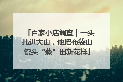 百家小店调查｜一头扎进大山，他把布袋山馒头“蒸”出新花样