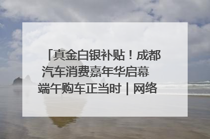 真金白银补贴！成都汽车消费嘉年华启幕 端午购车正当时｜网络中国节·端午