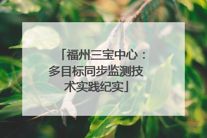 福州三宝中心：多目标同步监测技术实践纪实
