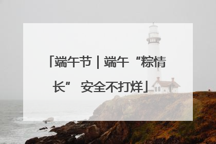 端午节｜端午“粽情长” 安全不打烊