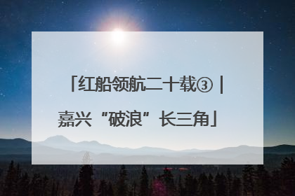 红船领航二十载③｜嘉兴“破浪”长三角