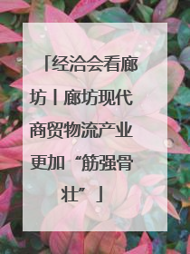 经洽会看廊坊丨廊坊现代商贸物流产业更加“筋强骨壮”