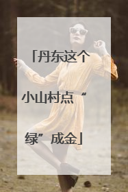丹东这个小山村点“绿”成金