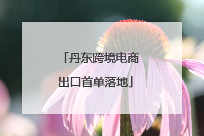 丹东跨境电商出口首单落地