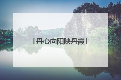 丹心向阳映丹霞