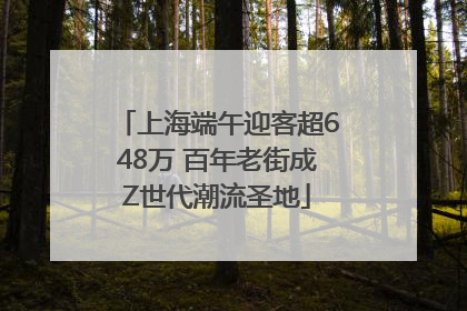 上海端午迎客超648万 百年老街成Z世代潮流圣地