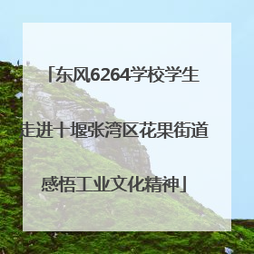 东风6264学校学生走进十堰张湾区花果街道感悟工业文化精神