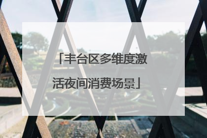 丰台区多维度激活夜间消费场景
