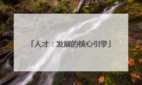 人才：发展的核心引擎