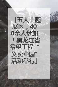 五大主题展区，400余人参加！黑龙江省希望工程“义卖童园”活动举行