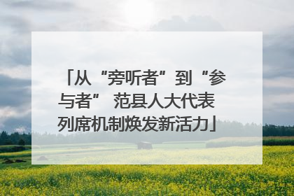 从“旁听者”到“参与者” 范县人大代表列席机制焕发新活力