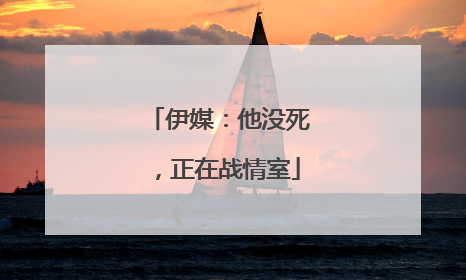 伊媒：他没死，正在战情室