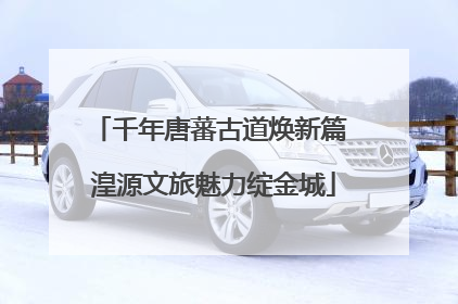 千年唐蕃古道焕新篇 湟源文旅魅力绽金城
