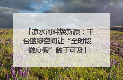 凉水河畔焕新颜：丰台蓝绿空间让“全时段微度假”触手可及