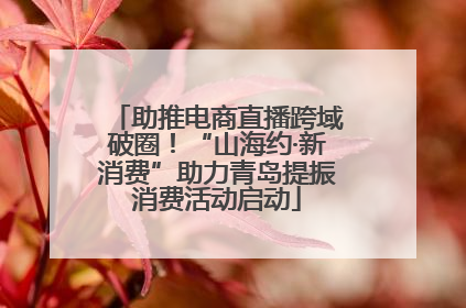 助推电商直播跨域破圈！“山海约·新消费”助力青岛提振消费活动启动