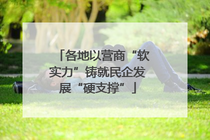 各地以营商“软实力”铸就民企发展“硬支撑”