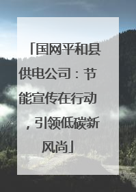 国网平和县供电公司：节能宣传在行动，引领低碳新风尚