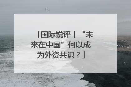 国际锐评丨“未来在中国”何以成为外资共识？