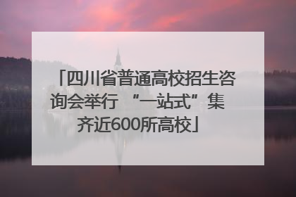 四川省普通高校招生咨询会举行 “一站式”集齐近600所高校