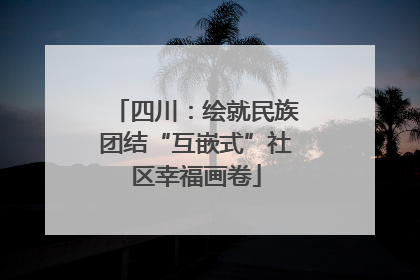 四川：绘就民族团结“互嵌式”社区幸福画卷