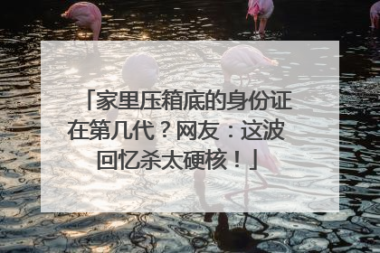 家里压箱底的身份证在第几代？网友：这波回忆杀太硬核！