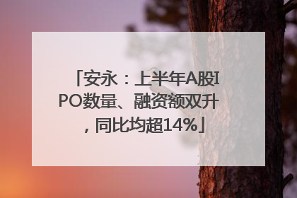 安永：上半年A股IPO数量、融资额双升，同比均超14%