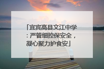宜宾高县文江中学：严管细控保安全，凝心聚力护食安