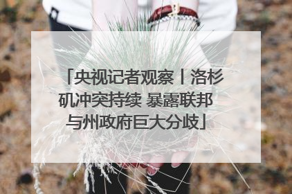 央视记者观察丨洛杉矶冲突持续 暴露联邦与州政府巨大分歧