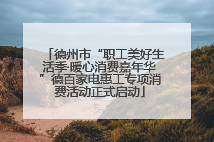 德州市“职工美好生活季·暖心消费嘉年华”德百家电惠工专项消费活动正式启动