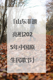 山东非遗亮相2025年中国原生民歌节