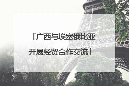 广西与埃塞俄比亚开展经贸合作交流