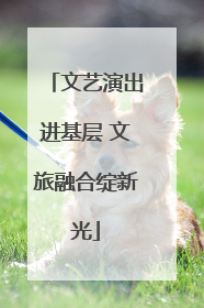 文艺演出进基层 文旅融合绽新光