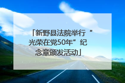 新野县法院举行“光荣在党50年”纪念章颁发活动