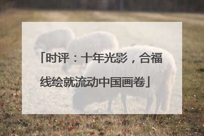 时评：十年光影，合福线绘就流动中国画卷