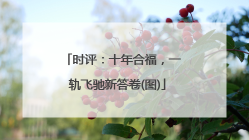 时评：十年合福，一轨飞驰新答卷(图)