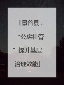 景谷县：“公房社管”提升基层治理效能