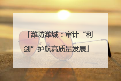 潍坊潍城：审计“利剑”护航高质量发展