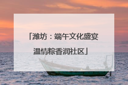 潍坊：端午文化盛宴 温情粽香润社区