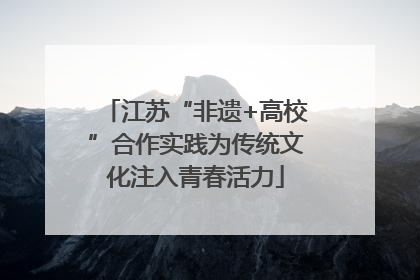 江苏“非遗+高校”合作实践为传统文化注入青春活力