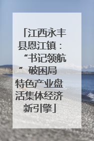 江西永丰县恩江镇：“书记领航”破困局 特色产业盘活集体经济新引擎