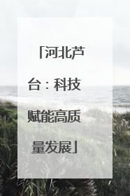 河北芦台：科技赋能高质量发展