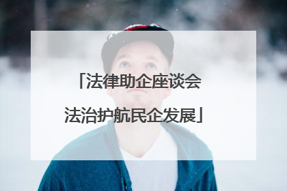 法律助企座谈会 法治护航民企发展