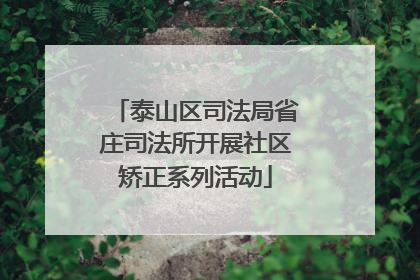 泰山区司法局省庄司法所开展社区矫正系列活动