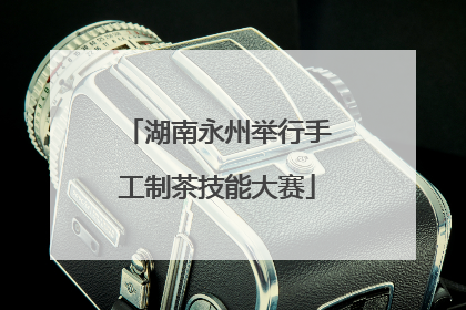 湖南永州举行手工制茶技能大赛